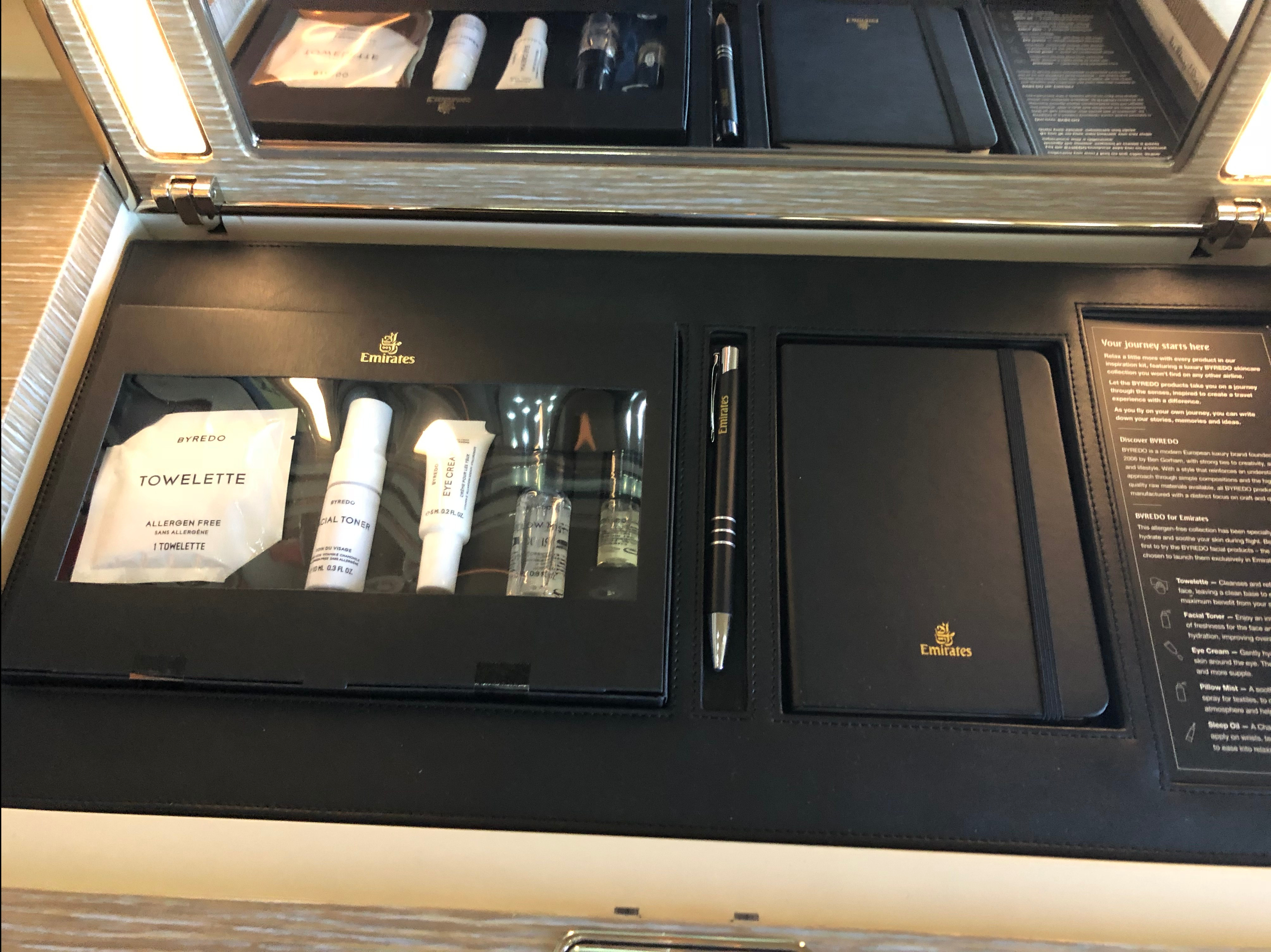 エミレーツ 新ファーストクラス レポ② アメニティ編 EMIRATES NEW